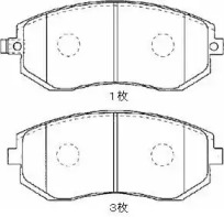 Комплект тормозных колодок AISIN F1N018